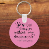 Porte-clés Vous pouvez être en désaccord sans être désagréabl (Recto)