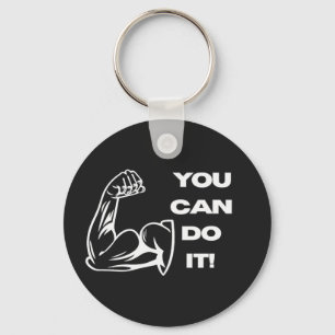 Porte-clés Vous Pouvez Le Faire Motivation Fitness Gym T-Shir