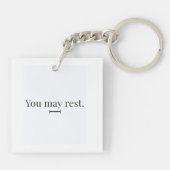 Porte-clés "Vous pouvez vous reposer" (Dos)