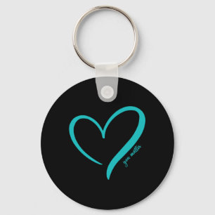 Porte-clés Vous Prévention du suicide Sensibilisation Turquoi