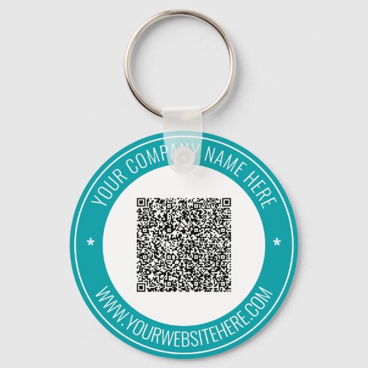 Porte-clés Vous QR Code Nom Site Web Porte - clé Promotionnel (Recto)
