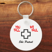 Porte-clés "Vous Tombez...Nous Haussons" Design (Recto)