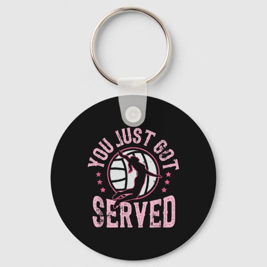 Porte-clés Vous venez de servir Volleyball de plage (Recto)