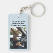 Porte-clés VOYAGE AVEC UN CHIEN - porte - clé (Dos)