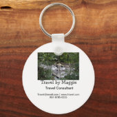 Porte-clés Voyage consultant société ajouter nom email sphone (Verso)