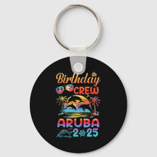 Porte-clés Voyage d'anniversaire à Aruba 2025 Groupe correspo