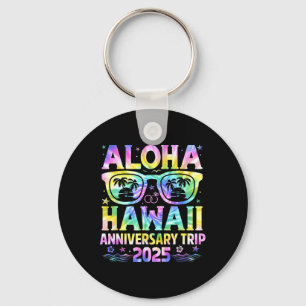 Porte-clés Voyage d'anniversaire Aloha Hawaii 2025 Couple app