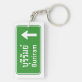 Porte-clés Voyage de Buriram ⚠ Thaïlande ⚠ (Dos)