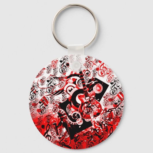 Porte-clés Voyage de Musique-Rouge_ (Recto)