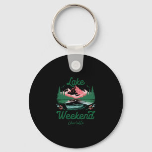 Porte-clés Voyage de vacances de week-end au lac Charlotte Ca
