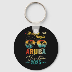 Porte-clés Voyage droit Aruba 2025 Vacances d'été en famille