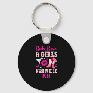 Porte-clés Voyage drôle de filles à Nashville 2026 Vacances e