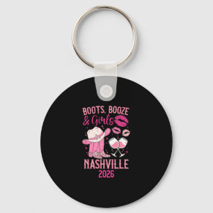 Porte-clés Voyage drôle de filles à Nashville 2026 Vacances e