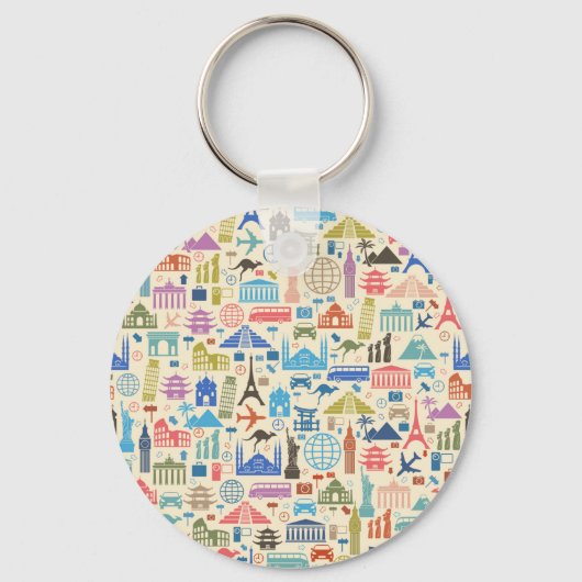 Porte-clés voyage mondial (Recto)