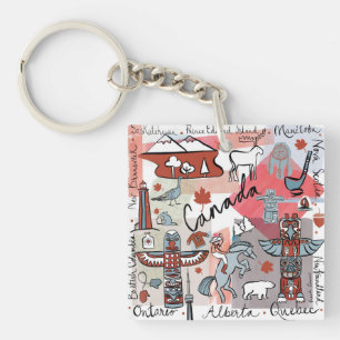 Porte-clés Voyage mondial - Canada