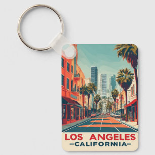 Porte-clés Voyage Rétro Los Angeles Californie