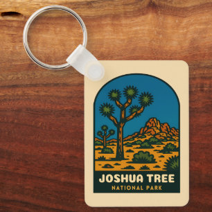 Porte-clés Voyage Rétro Vintage Parc National de Joshua Tree