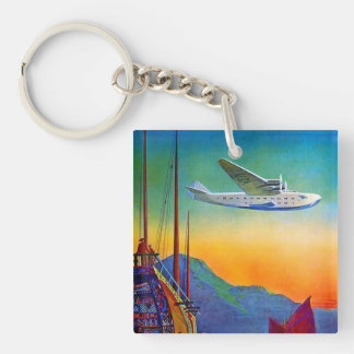 Porte-clés Voyage transpacifique vintage