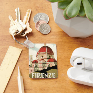 Porte-clés Voyage vintage Florence Firenze Italie Église Duom