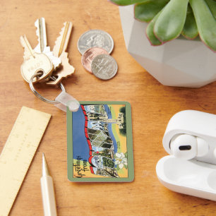 Porte-clés Voyage Vintage, Salutations de la Côte du Golfe de