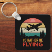 Porte-clés Voyager Aventure Avion Lover (Recto)