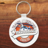 Porte-clés voyager explorer fabuleux logo de Gibraltar (Recto)