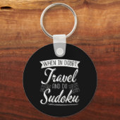 Porte-clés Voyageur du monde Sudoku Puzzle Lover (Recto)