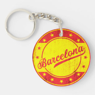 Porte-clés Voyageur mondial - Barcelone, Espagne