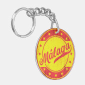 Porte-clés Voyageur mondial - Malaga, Espagne (Devant gauche)