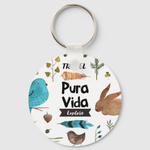 Porte-clés Voyagez et explorez la couleur pour aquarelle