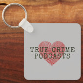 Porte-clés Vrai crime Podcast Lover (Recto)