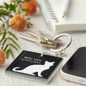 Porte-clés Vrai porte - clé de chats d'amour d'hommes (Devant Droit)
