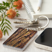 Porte-clés Vraie écorce d'arbre (Devant droit)