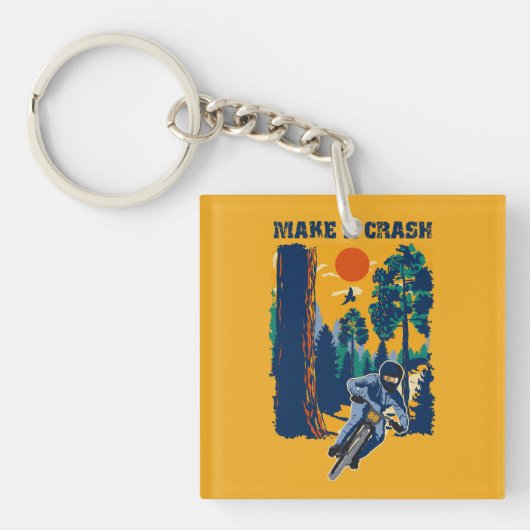 Porte-clés VTT citation drôle cadeau pour moker (Devant)