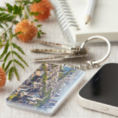 Porte-clés Vue aérienne de Boston (Devant droit)