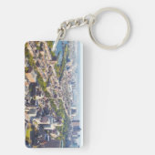 Porte-clés Vue aérienne de Boston (Dos)