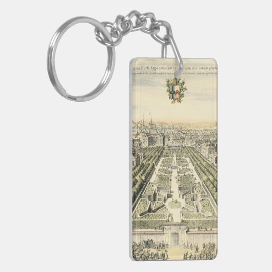 Porte-clés Vue aérienne du jardin formel par Eric Dahlbergh (Devant gauche)