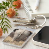 Porte-clés Vue arrière de l'éléphant (Devant droit)