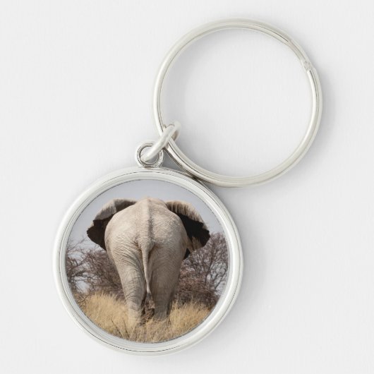 Porte-clés Vue arrière de l'éléphant (Devant)