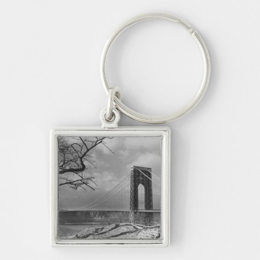 Porte-clés Vue B&W de pont suspendu (Devant)