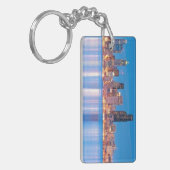 Porte-clés Vue bleue d'heure de Seattle du centre (Devant gauche)