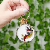 Porte-clés Vue cosmique : Elfe sur la lune aventure (Main)