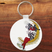 Porte-clés Vue cosmique : Elfe sur la lune aventure (Recto)