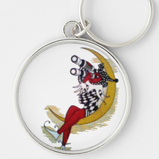 Porte-clés Vue cosmique : Elfe sur la lune aventure (Devant)