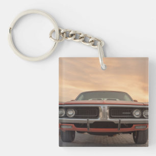 Porte-clés Vue coucher de soleil vintage