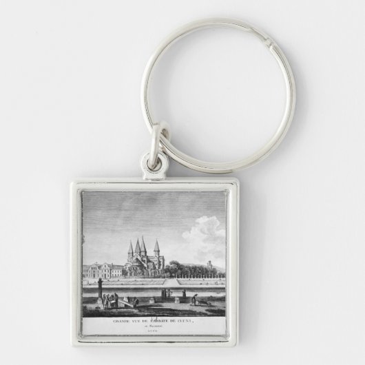 Porte-clés Vue d'abbaye de Cluny (Devant)