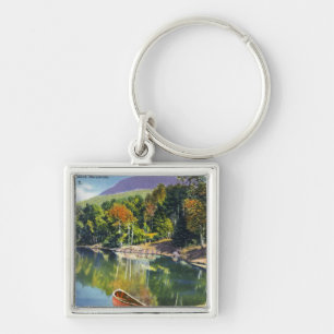 Porte-clés Vue de baie de paradis et de montagne noire de