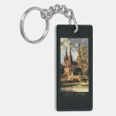 Porte-clés Vue de cathédrale de Lichfield (Devant gauche)