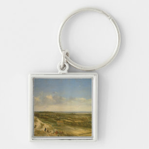 Porte-clés Vue de Haarlem des dunes (huile sur la toile)