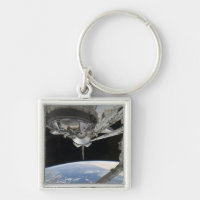 Vue de la découverte de la navette spatiale